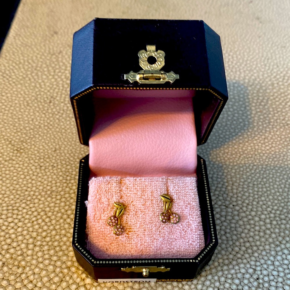 Deadstock Juicy Couture cherry studs.